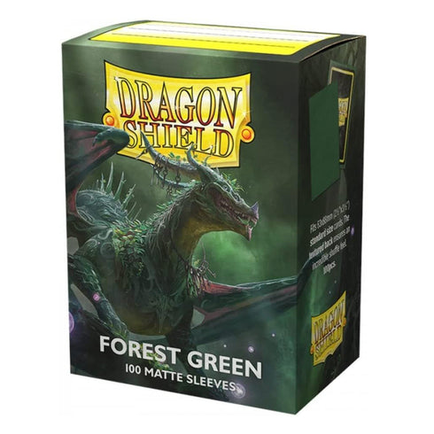 Dragon Shield Standard 100ct Forest Green MATTE Sleeves