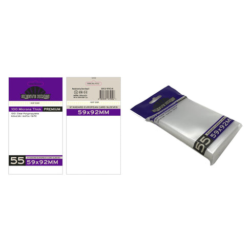 Sleeve Kings Board Game Sleeves Standard European 59mm x 92mm 55pc