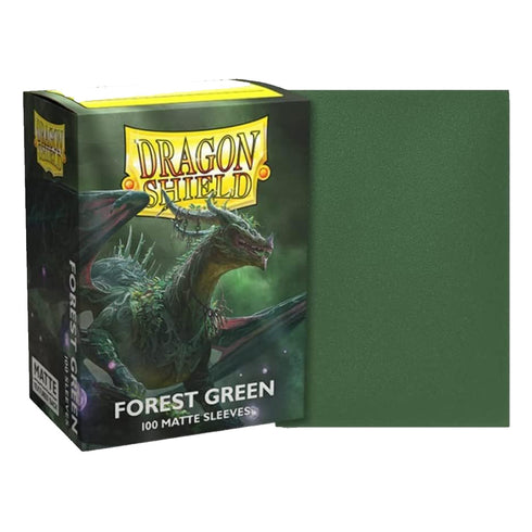 Dragon Shield Standard 100ct Forest Green MATTE Sleeves