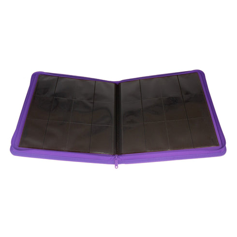 STEALTH 12 Pocket Zip Trading Card Binder - PURPLE
