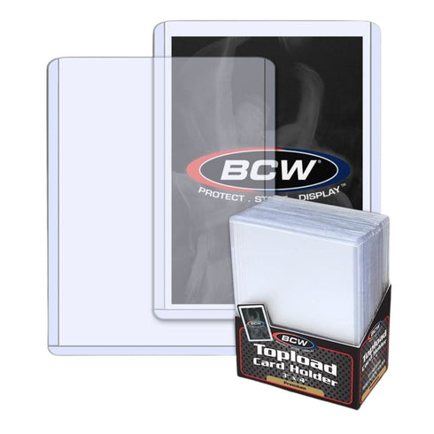 BCW Toploader Card Holder Premium (3" x 4") (25 Holders Per Pack)