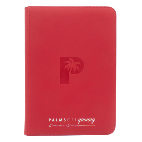Collector's Series TOP LOADER Zip Binder - CLEAR - Red