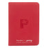 Collector's Series TOP LOADER Zip Binder - CLEAR - Red