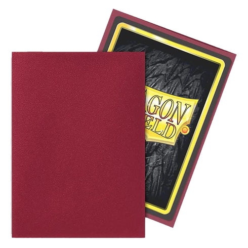 Dragon Shield 100ct Blood Red MATTE Sleeves