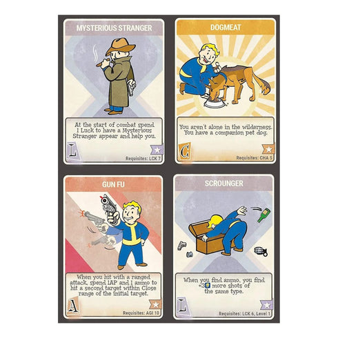 Fallout The Roleplaying Game Perk Cards
