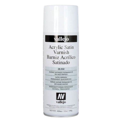 Vallejo Satin Varnish Aerosol Spray Paint 400ml (28.532)