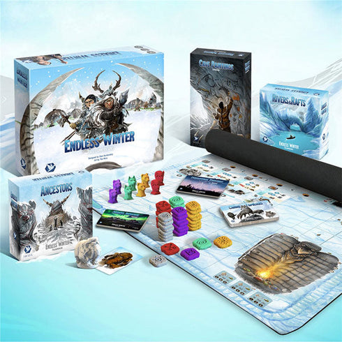 Kickstarter Endless Winter Paleoamericans Chief Pledge with Big Box