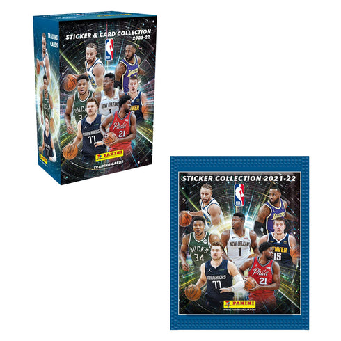 PANINI NBA 2021/2022 – Stickers and Card Collection Box W/ 50 Packs
