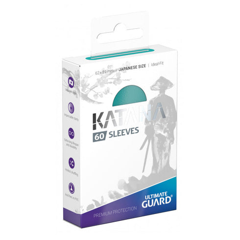 Ultimate Guard Katana Japanese Size Sleeves Turquoise 60ct