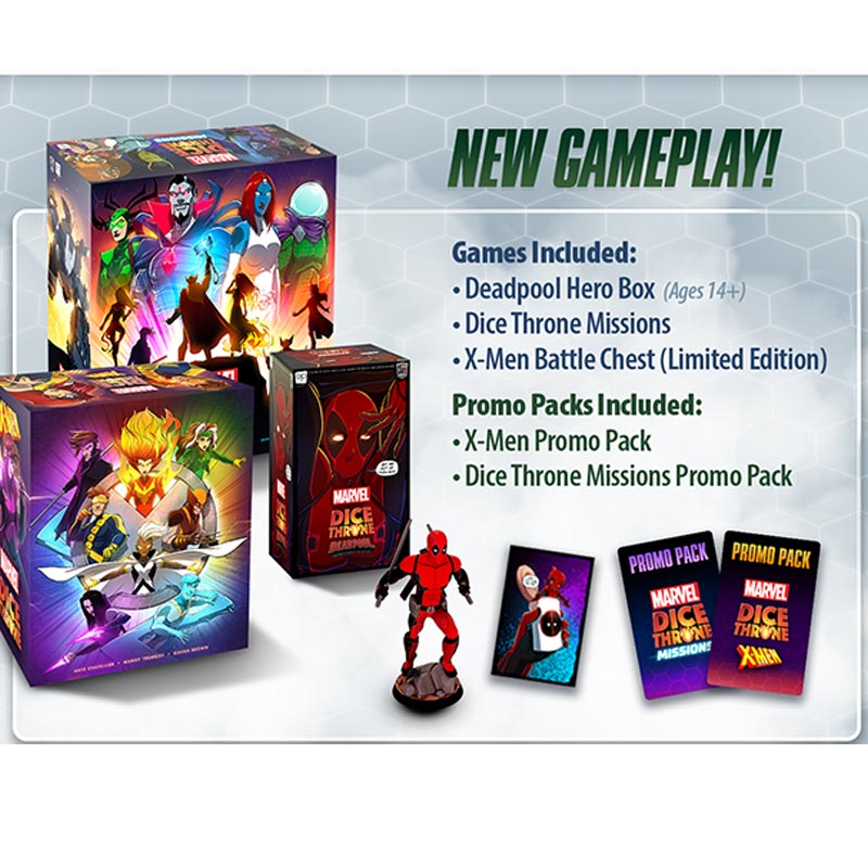 Kickstarter Dice Throne XMen New Gameplay Bundle Gameology product