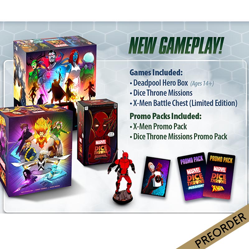 Kickstarter Dice Throne XMen New Gameplay Bundle Gameology product