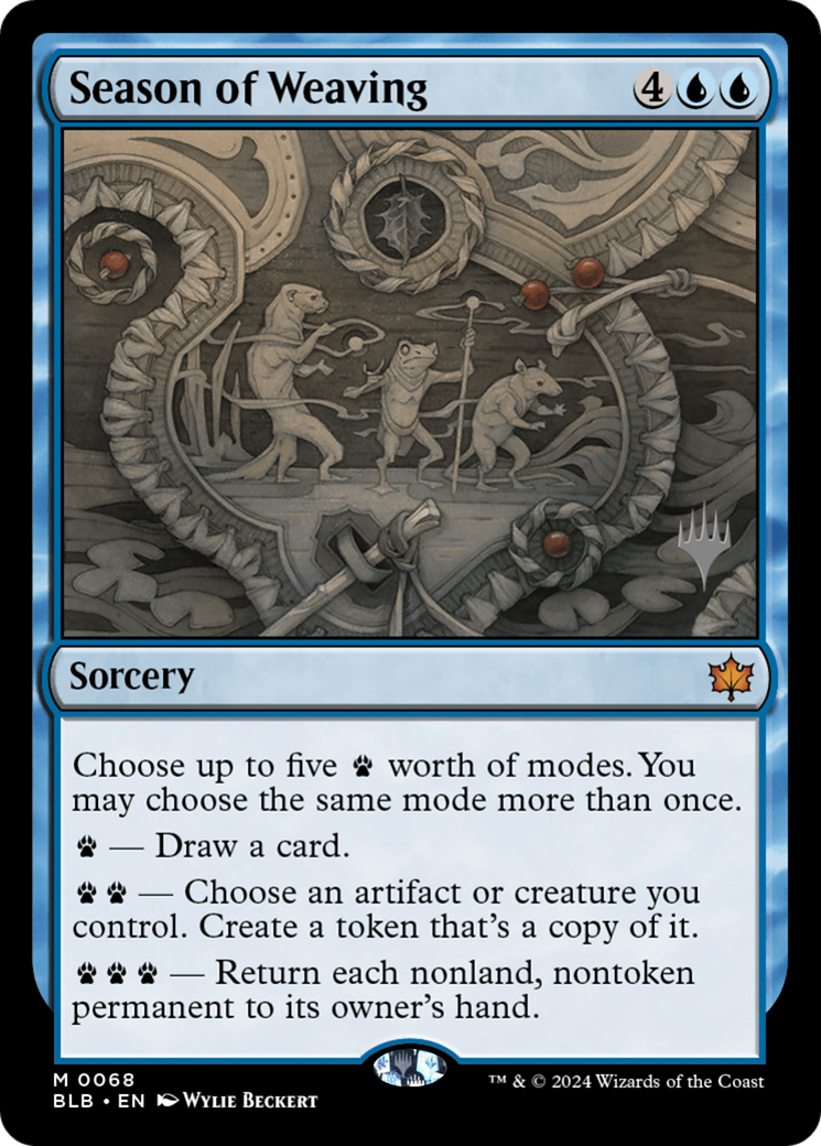 Season of Weaving (PPBLB-068) - Bloomburrow Promos - Magic The Gathering