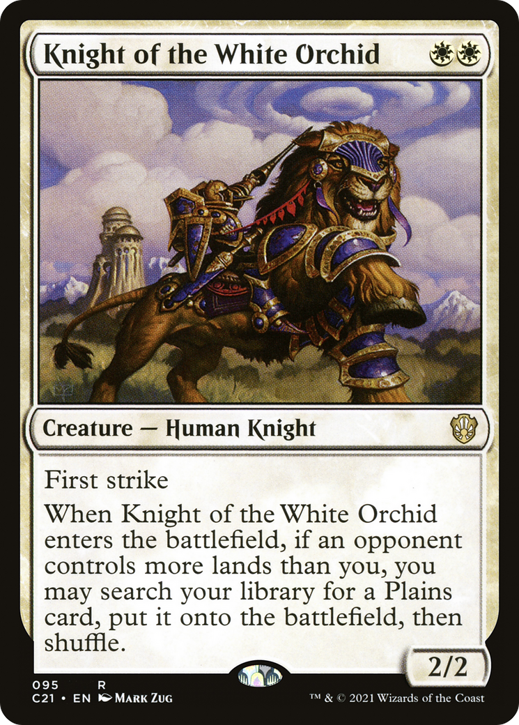 Knight of the White Orchid (C21-095) - Commander 2021 - Magic The Gathering