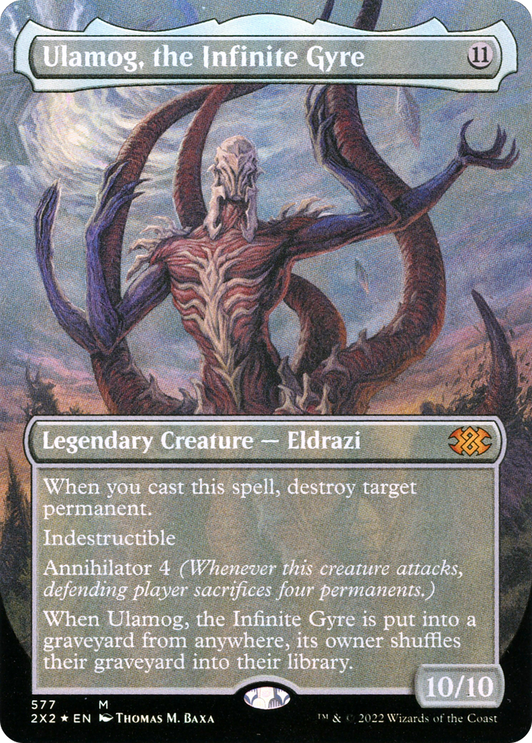 FOIL Ulamog, the Infinite Gyre (Textured Foil) (2X2-577) - Double Masters 2022 - Magic The Gathering
