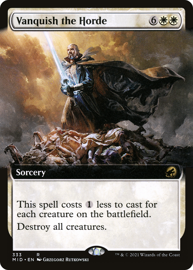 FOIL Vanquish the Horde (Extended Art) (MID-333) - Innistrad: Midnight Hunt - Magic The Gathering