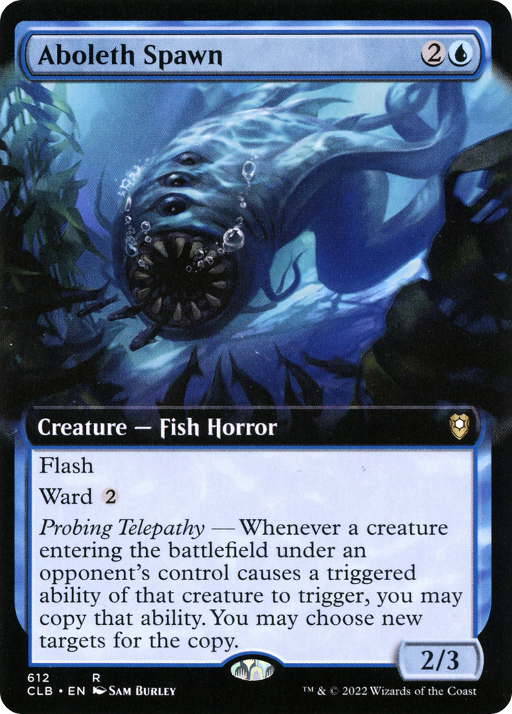 Aboleth Spawn (Extended Art) (CLB-612) - Commander Legends: Battle for Baldur's Gate: (Extended Art) - Magic The Gathering