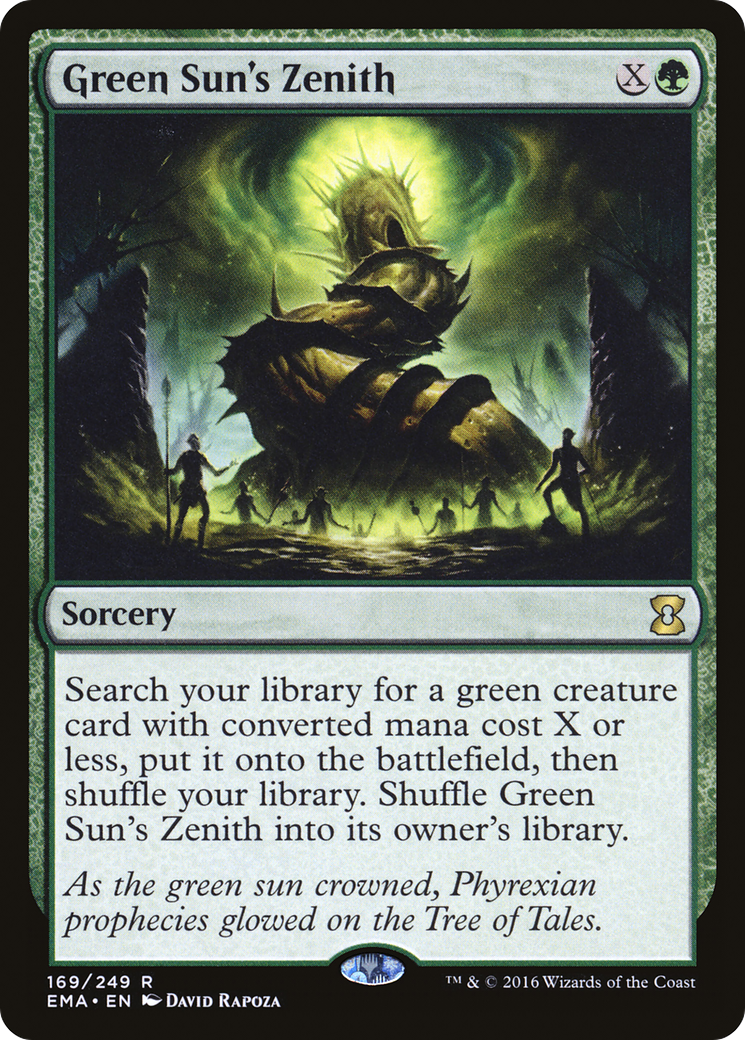 FOIL Green Sun's Zenith (EMA-169) - Eternal Masters - Magic The Gathering