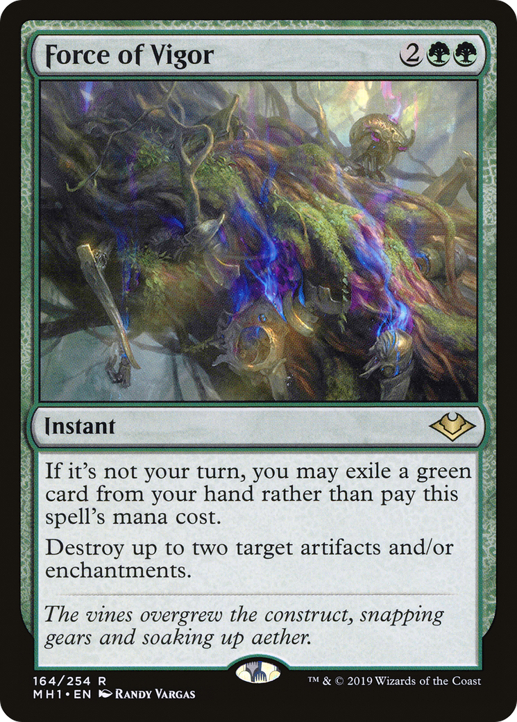 FOIL Force of Vigor (MH1-164) - Modern Horizons - Magic The Gathering