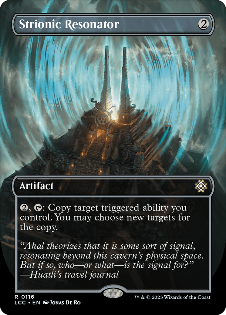 FOIL Strionic Resonator (Borderless) (LCC-116) - The Lost Caverns of Ixalan Commander - Magic The Gathering