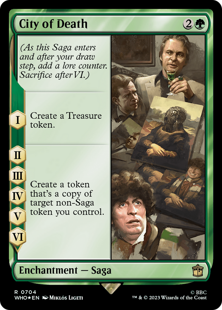 FOIL City of Death (Surge Foil) (WHO-704) - Doctor Who - Magic The Gathering
