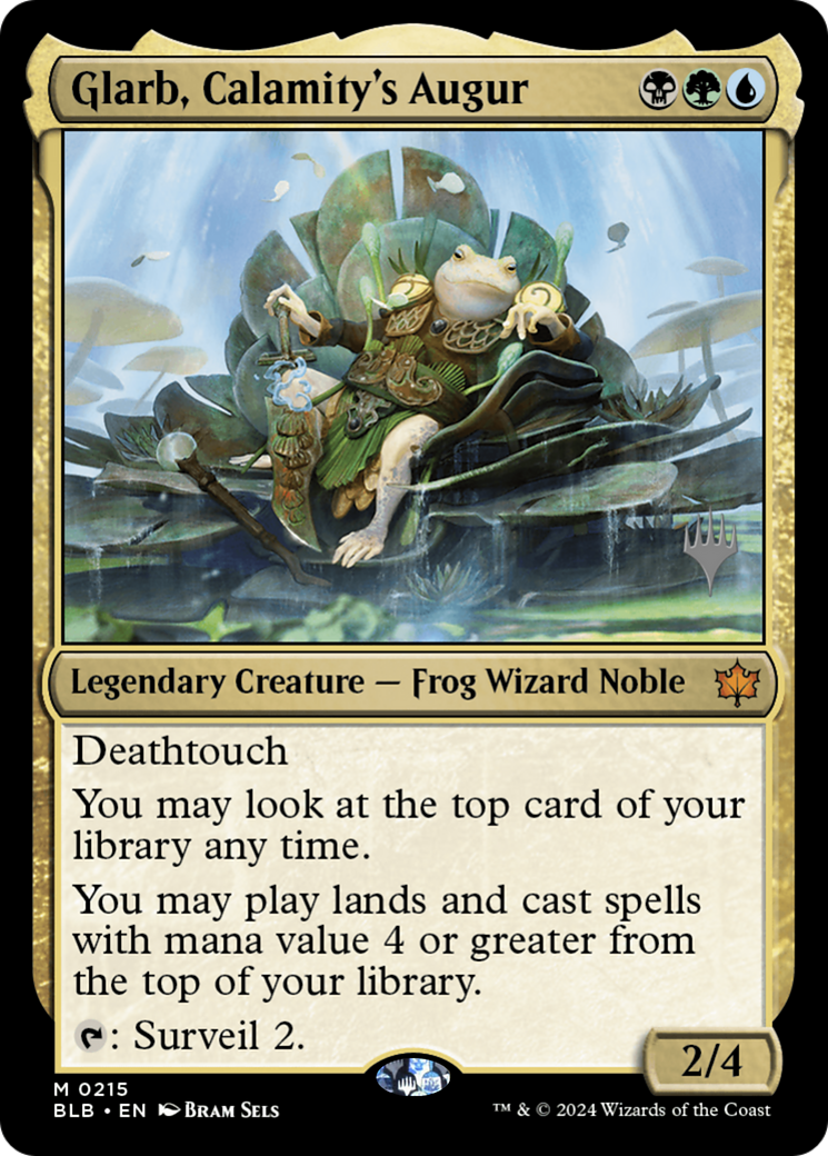 FOIL Glarb, Calamity's Augur (PPBLB-215) - Bloomburrow Promos - Magic The Gathering