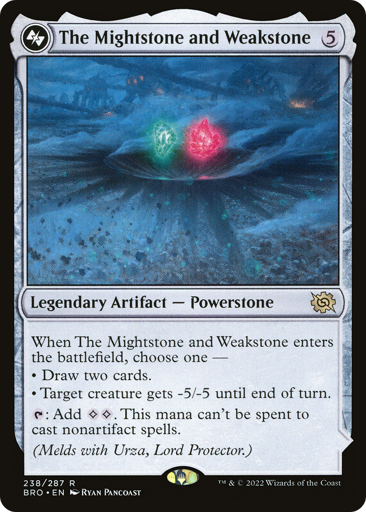 FOIL The Mightstone and Weakstone (BRO-238) - The Brothers' War - Magic The Gathering