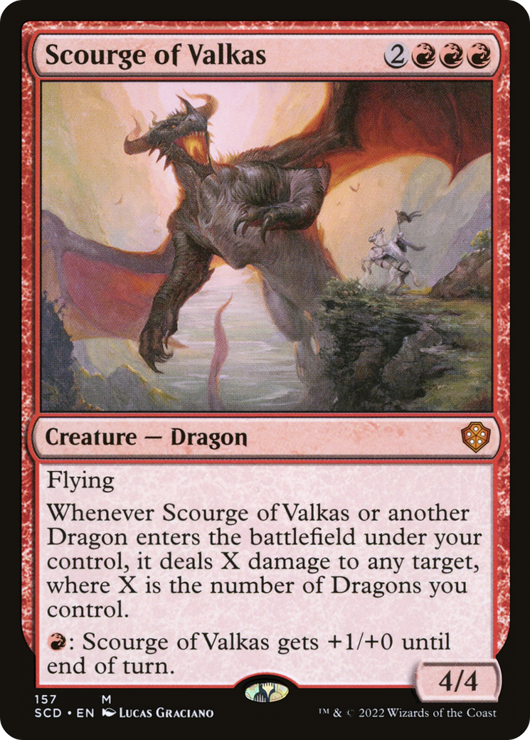 Scourge of Valkas (SCD-157) - Starter Commander Decks - Magic The Gathering