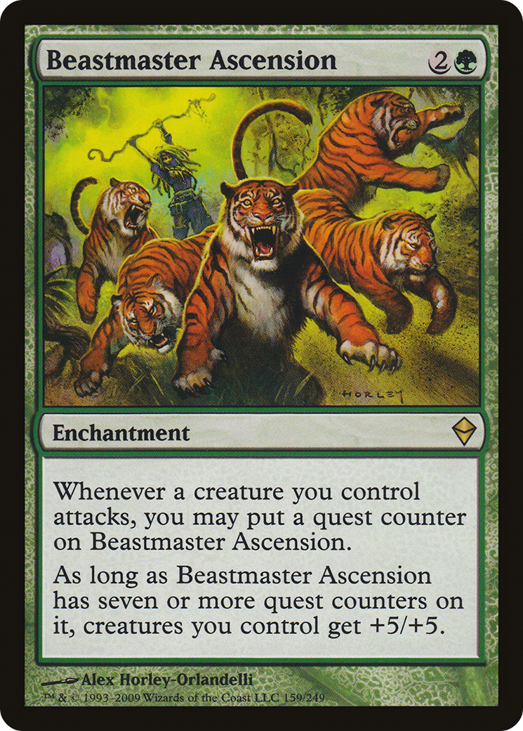 FOIL Beastmaster Ascension (ZEN-159) - Zendikar - Magic The Gathering