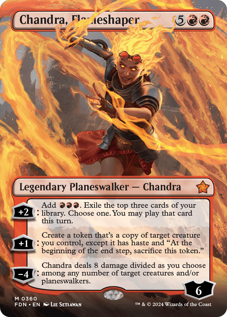Chandra, Flameshaper (FDN-360) - Foundations - Magic The Gathering