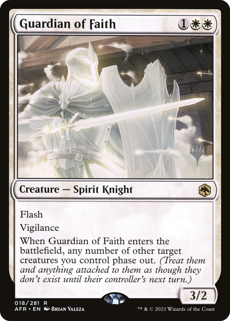 Guardian of Faith (PPAFR-18P) - Adventures in the Forgotten Realms Promos - Magic The Gathering