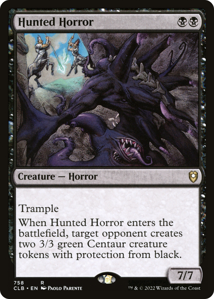 Hunted Horror (CLB-758) - Commander Legends: Battle for Baldur's Gate - Magic The Gathering