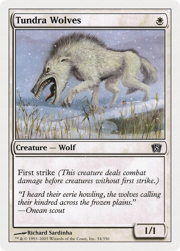 Tundra Wolves (8ED-054) - Eighth Edition - Magic The Gathering