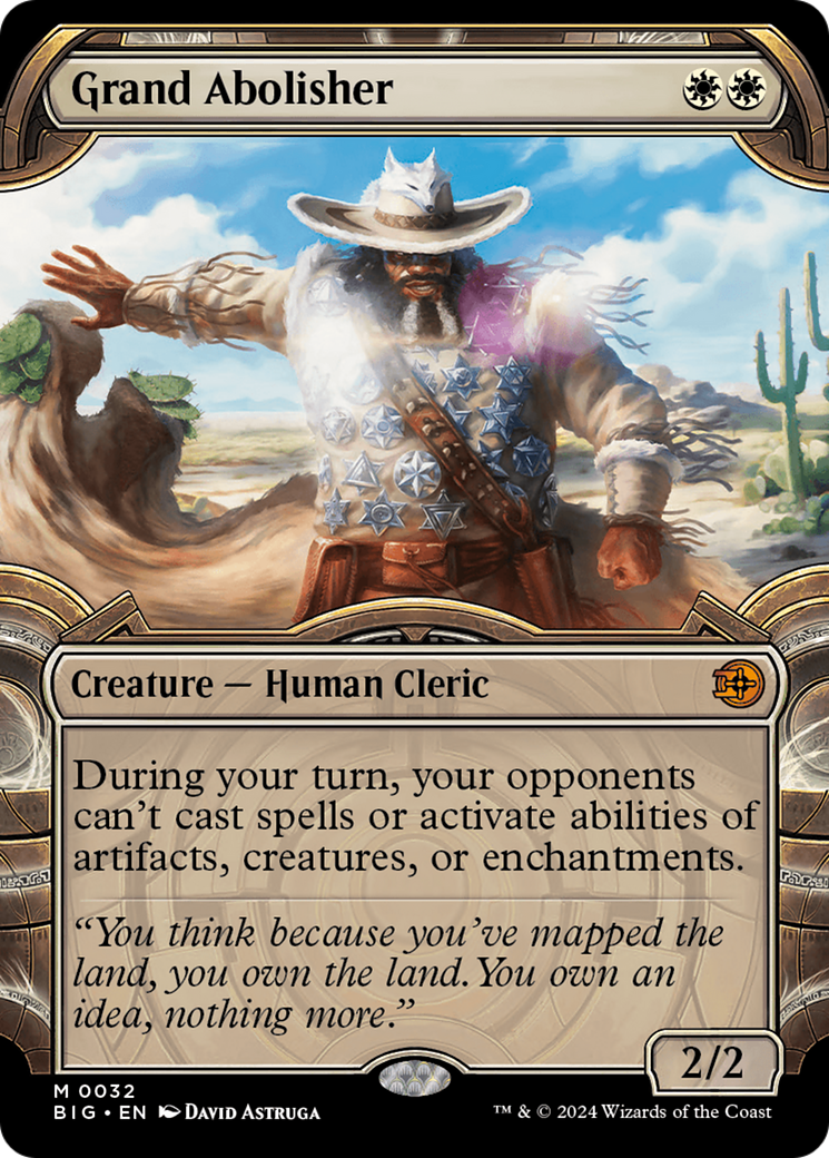 Grand Abolisher (Showcase) (BIG-032) - The Big Score - Magic The Gathering