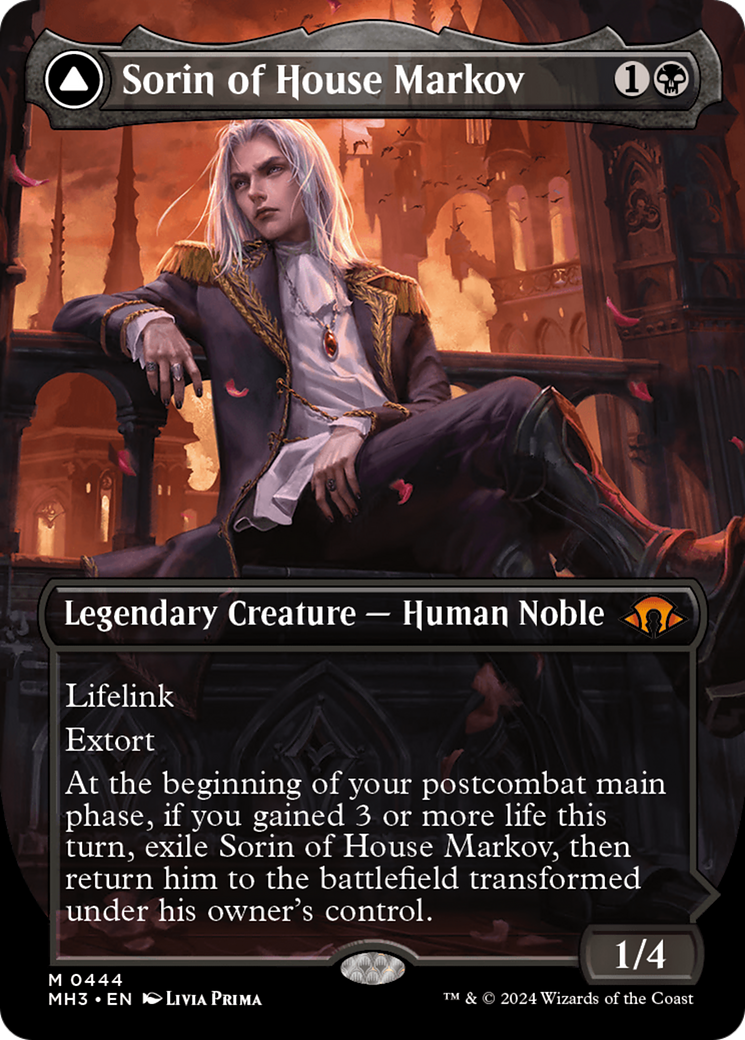 Sorin of House Markov (Borderless) (MH3-444) - Modern Horizons 3 - Magic The Gathering