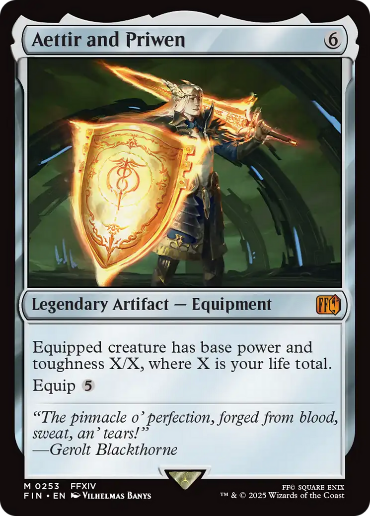 FOIL Aettir and Priwen (FIN-253) - FINAL FANTASY - Magic The Gathering