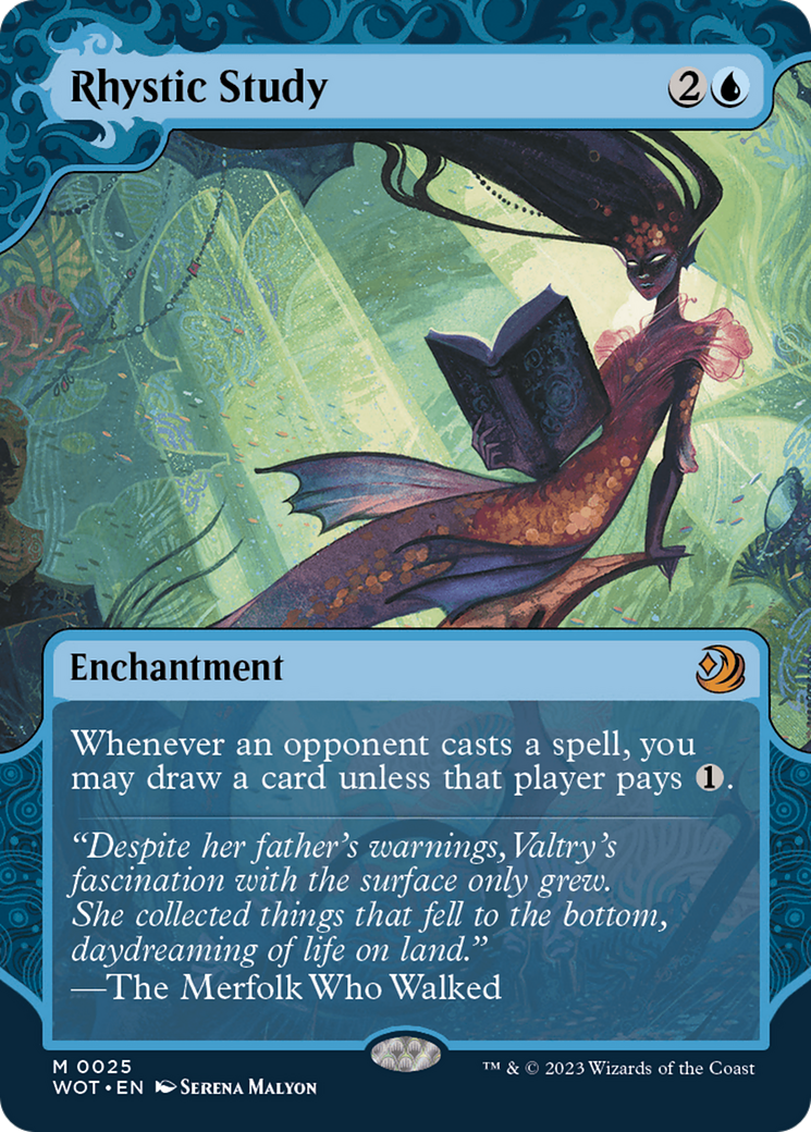 Rhystic Study (WOT-025) - Wilds of Eldraine: Enchanting Tales - Magic The Gathering