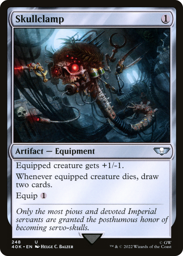 Skullclamp (40K-248) - Warhammer 40,000 Commander - Magic The Gathering