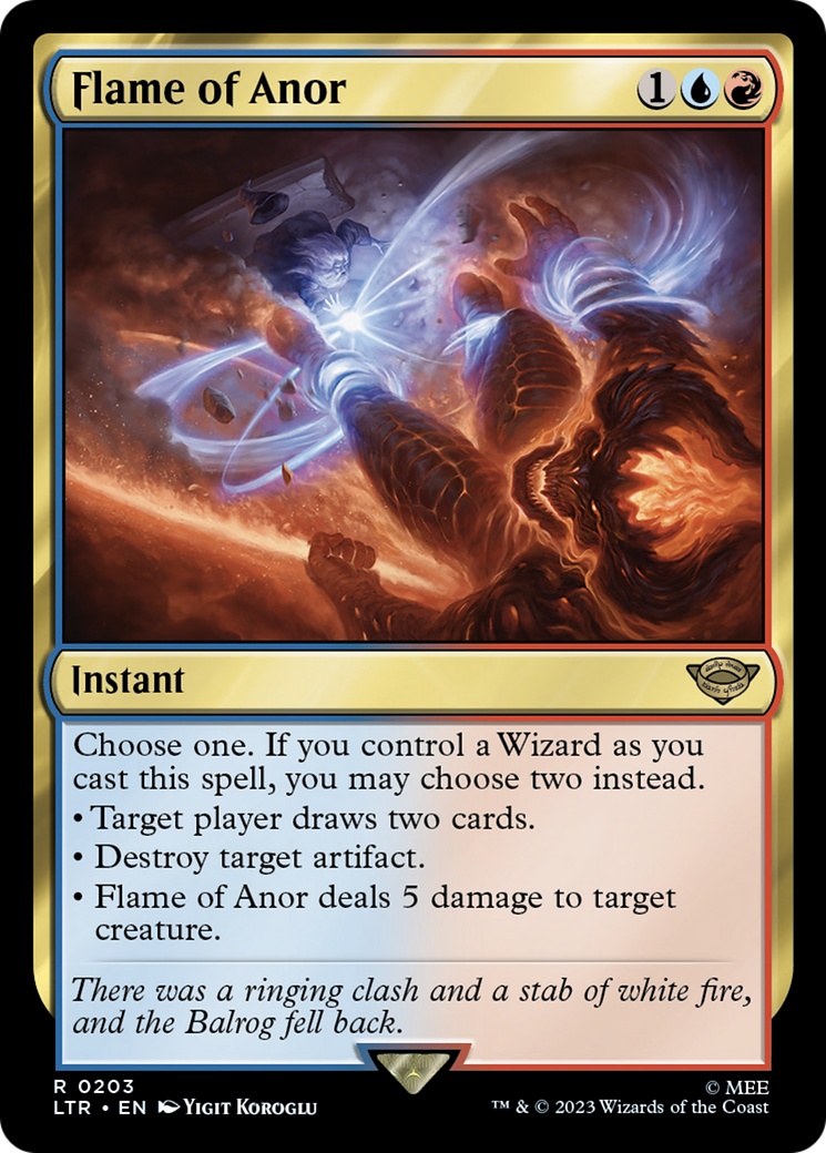 Flame of Anor (LTR-203) - The Lord of the Rings: Tales of Middle-earth - Magic The Gathering