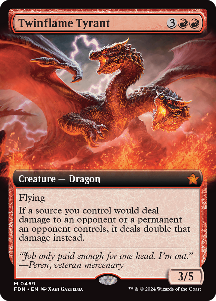 Twinflame Tyrant (FDN-469) - Foundations - Magic The Gathering