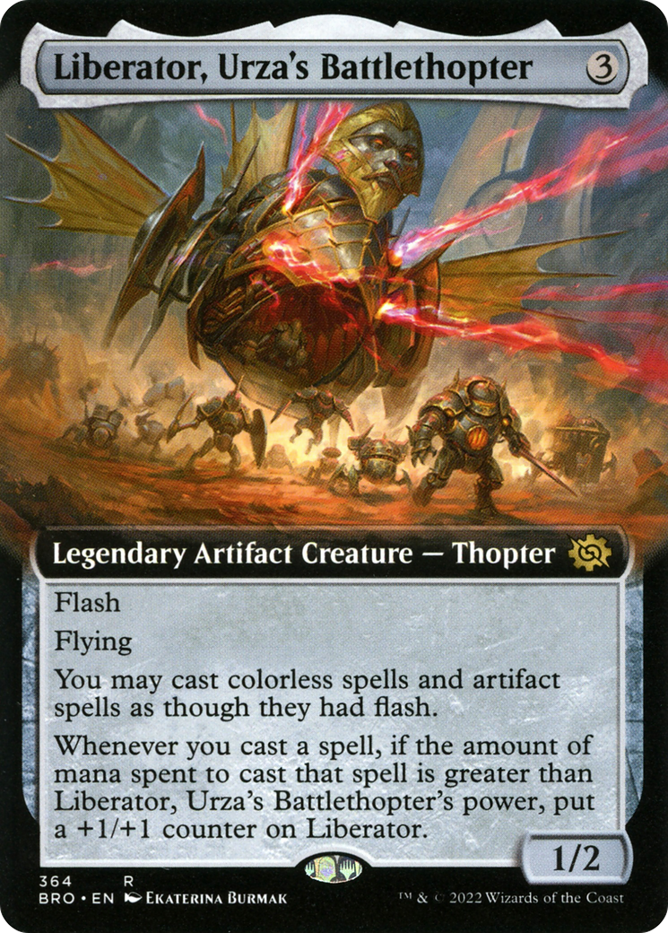 FOIL Liberator, Urza's Battlethopter (Extended Art) (BRO-364) - The Brothers' War - Magic The Gathering