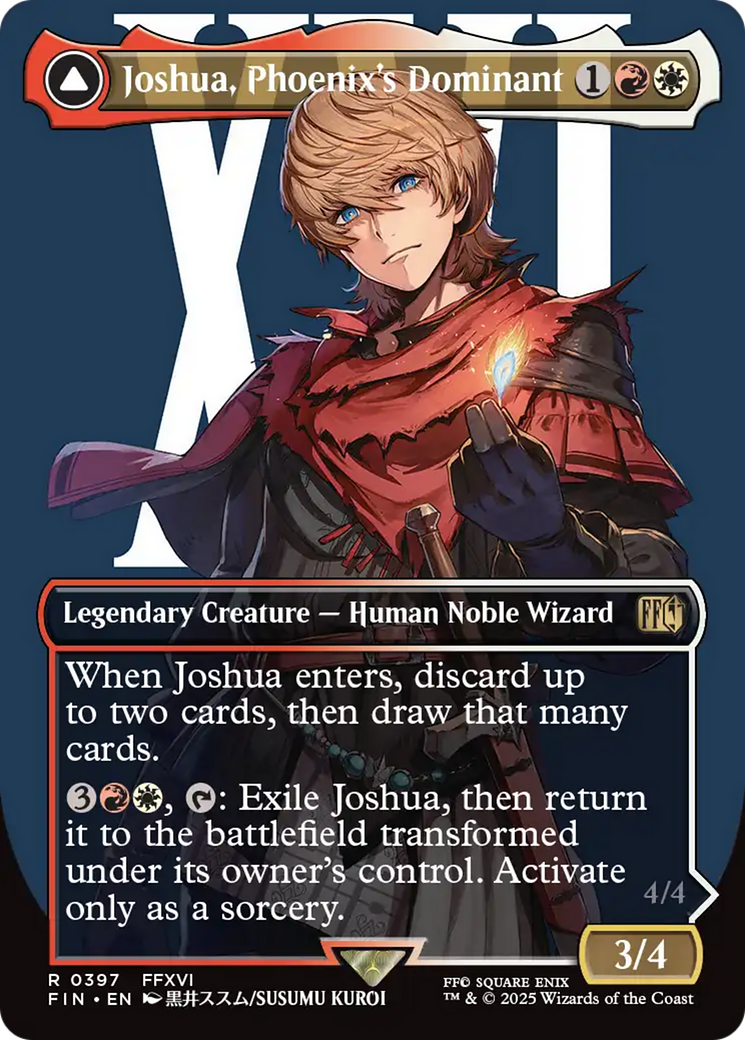 Joshua, Phoenix's Dominant // Phoenix, Warden of Fire (FIN-397) - FINAL FANTASY - Magic The Gathering