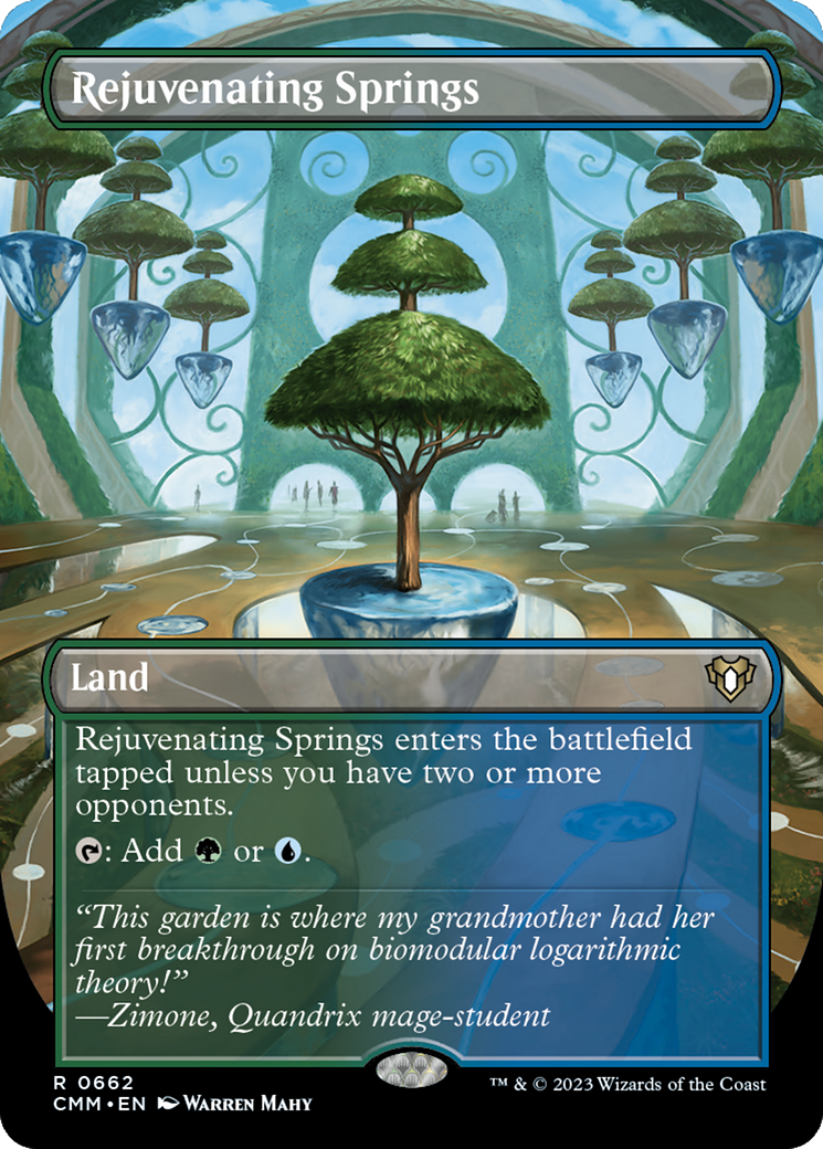 Rejuvenating Springs (Borderless) (CMM-662) - Commander Masters - Magic The Gathering