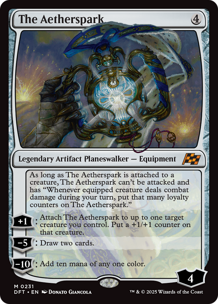 FOIL The Aetherspark (DFT-231) - Aetherdrift - Magic The Gathering