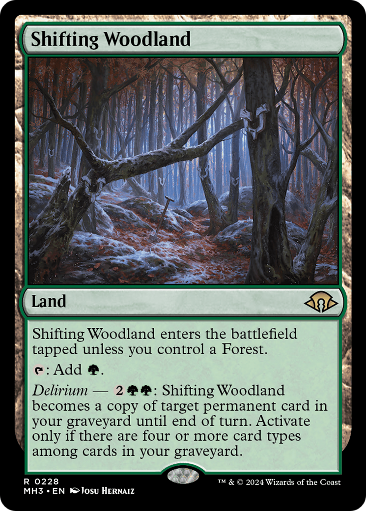 Shifting Woodland (MH3-228) - Modern Horizons 3 - Magic The Gathering