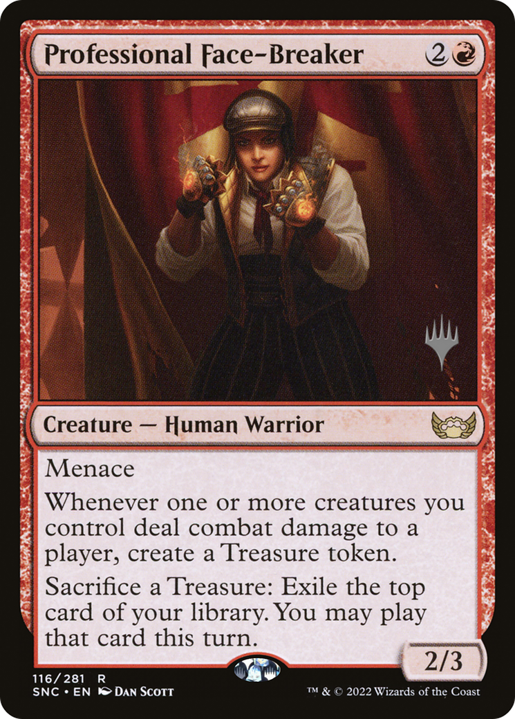 FOIL Professional Face-Breaker (PPSNC-116P) - Streets of New Capenna Promos - Magic The Gathering