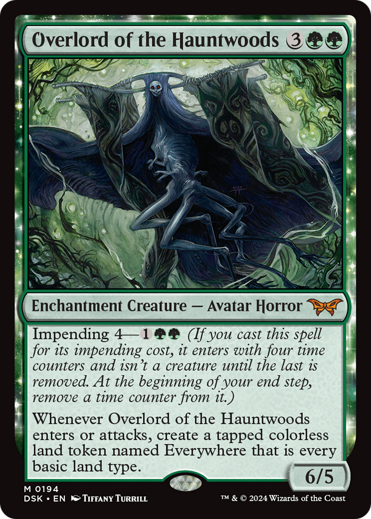 Overlord of the Hauntwoods (DSK-194) - Duskmourn: House of Horror - Magic The Gathering