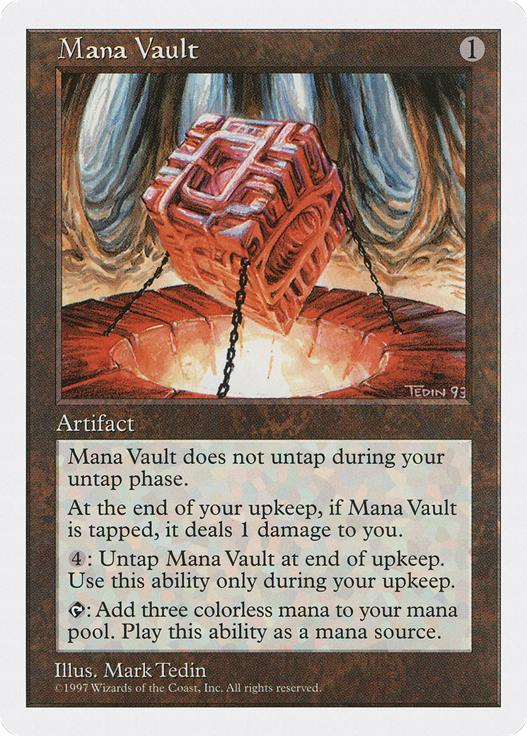 Mana Vault (5ED-388) - Fifth Edition - Magic The Gathering