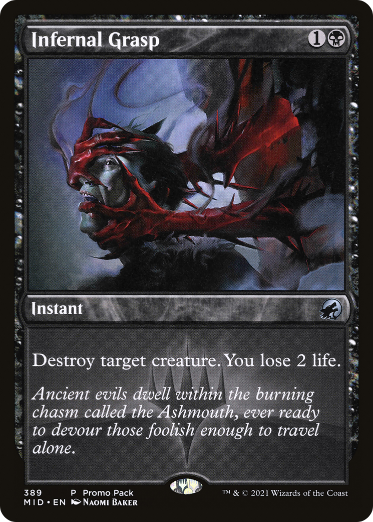FOIL Infernal Grasp (PPMID-389) - Innistrad: Midnight Hunt - Magic The Gathering