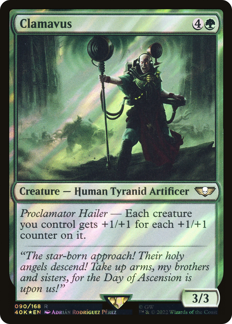FOIL Clamavus (Surge Foil) (40K-090) - Warhammer 40,000 Commander - Magic The Gathering