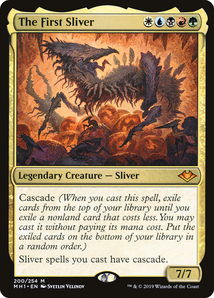 FOIL The First Sliver (MH1-200) - Modern Horizons - Magic The Gathering